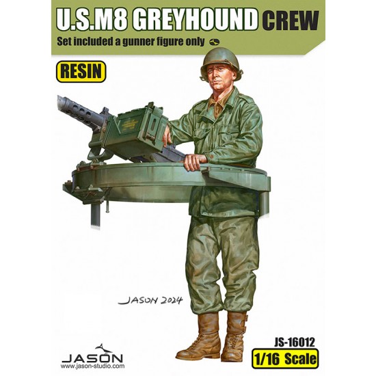 1/16 M8 Greyhound Gunner Figure for Andy's Hobby Headquarters