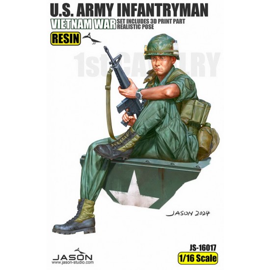 1/16 Vietnam War US Army Infantryman Figure