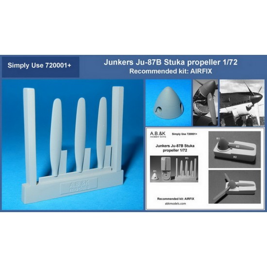 1/72 Junkers JU-87B Stuka Propeller for Airfix kits