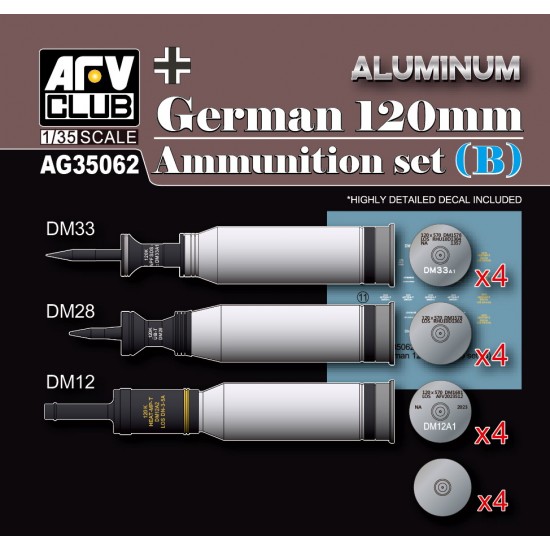 1/35 German 120mm Ammunition Set B