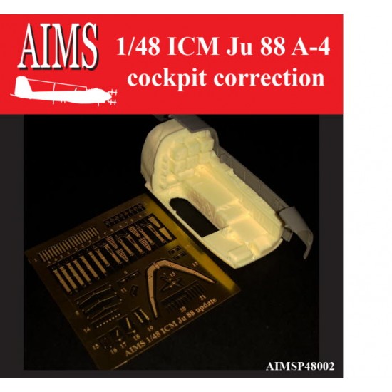 1/48 Junkers Ju-88A-4 Cockpit Correction set for ICM kits