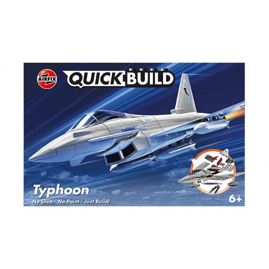 Quickbuild Eurofighter Typhoon Plastic Brick Construction Toy (Wingspan: 160mm)