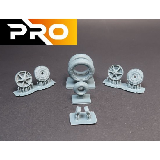 1/32 Messerschmitt Bf109 G2/4 Wheel Set for Revell kits