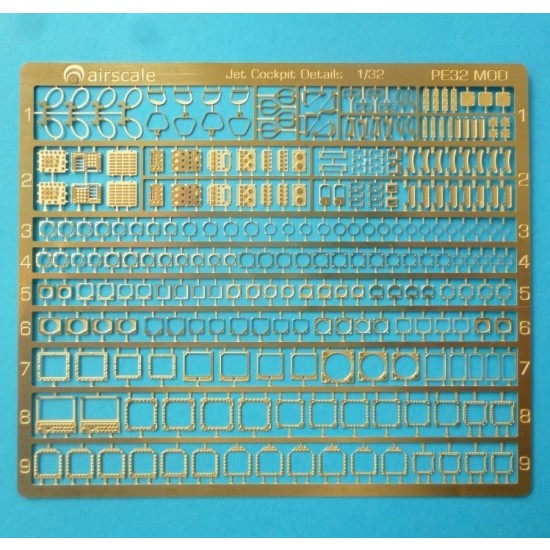 1/32 Modern Jet Cockpit Photo-etched Sheet