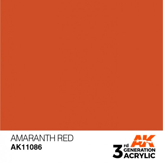 Acrylic Paint (3rd Generation) - Amaranth Red (17ml)