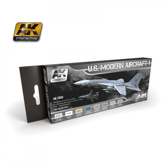 US Modern Aircraft Acrylic Paint Set 1 (8 x 17ml)