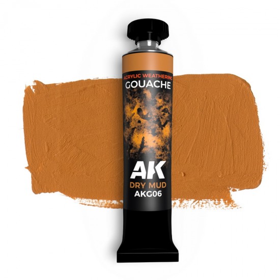 Acrylic Weathering Gouache Paint - Dry Mud (20ml)