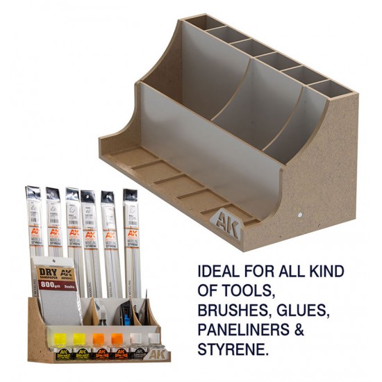 Modular Organizer for Tools, Brushes, Glues, Paneliners and Styrene