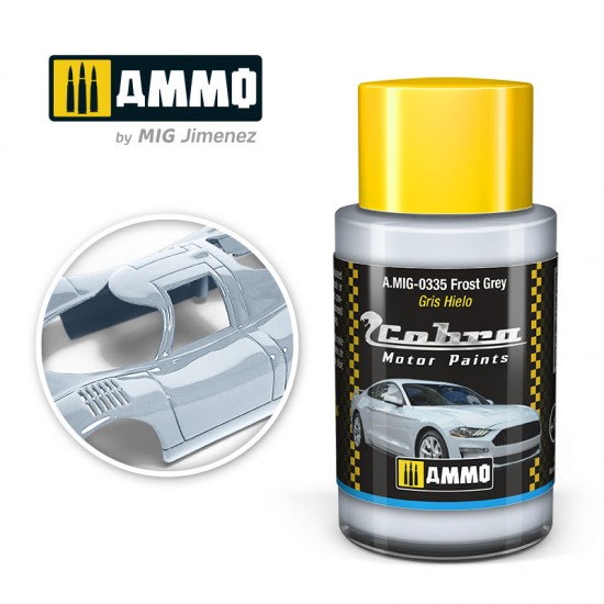 Cobra Motor Acrylic Paint - Frost Grey (30ml) for Ford Mustang GT4