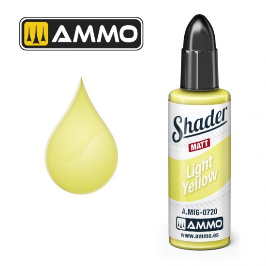 Matt Shader - Acrylic Based Paint #Light Yellow (10ml jar)