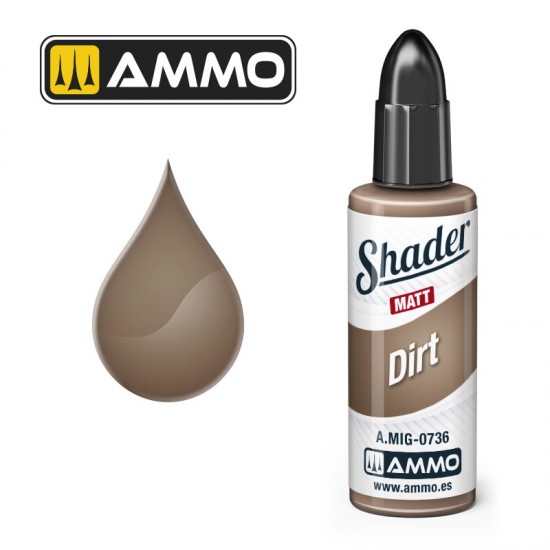 Matt Shader - Acrylic Based Paint #Dirt (10ml jar)