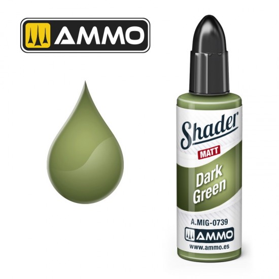 Matt Shader - Acrylic Based Paint #Dark Green (10ml jar)