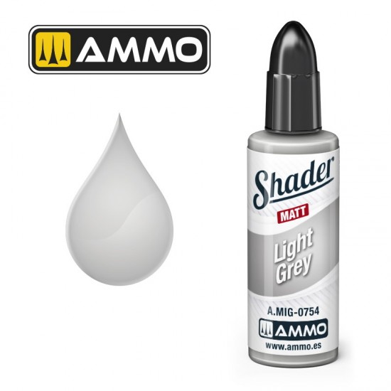 Matt Shader - Acrylic Based Paint #Light Grey (10ml jar)