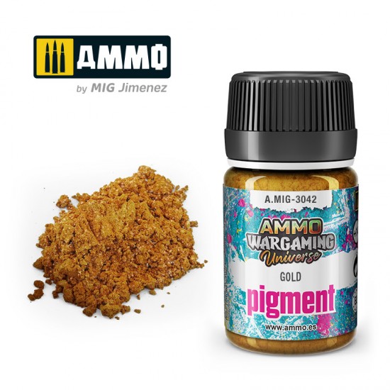 Ammo Wargaming Universe - Gold Effect Pigment (35ml jar)