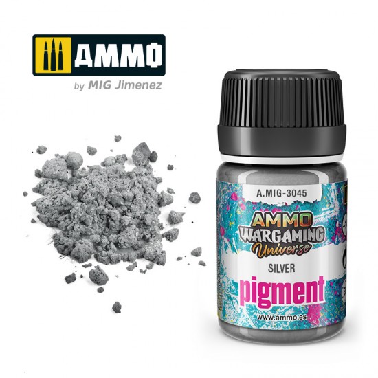 Ammo Wargaming Universe - Silver Effect Pigment (35ml jar)