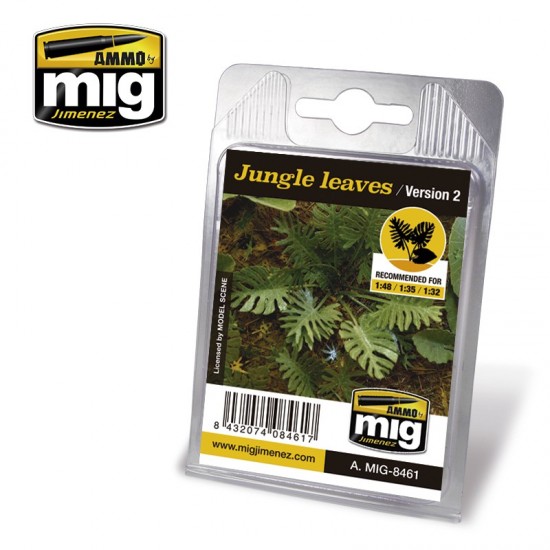 1/32, 1/35, 1/48 Jungle Leaves Version 2