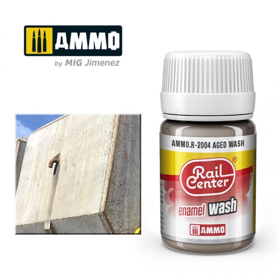 Enamel Wash for Railway - Rail Center #Aged Wash (35ml)