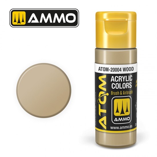 Acrylic Paint - ATOM Colour #Wood (20ml jar)