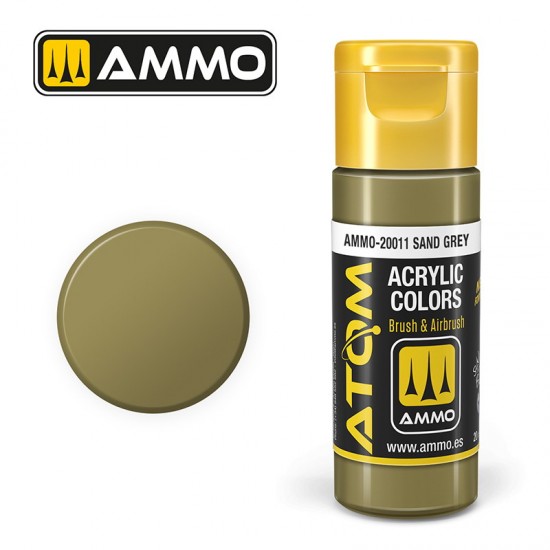 Acrylic Paint - ATOM Colour #Sand Grey (20ml jar)