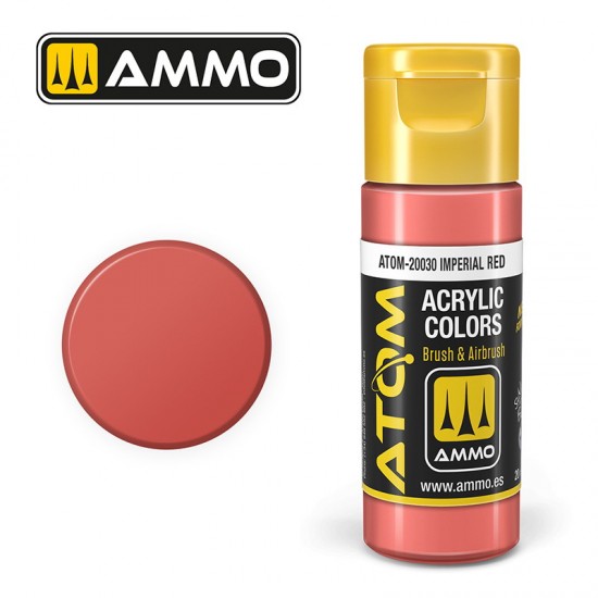 Acrylic Paint - ATOM Colour #Imperial Red (20ml jar)