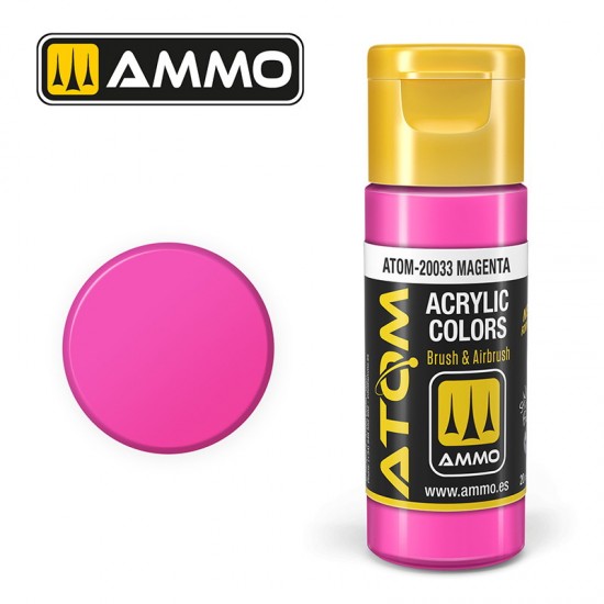 Acrylic Paint - ATOM Colour #Magenta (20ml jar)