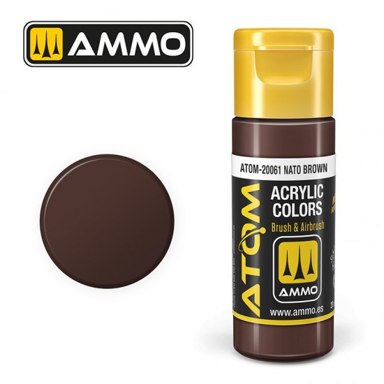 Acrylic Paint - ATOM Colour #NATO Brown (20ml jar)