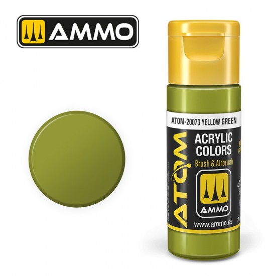 Acrylic Paint - ATOM Colour #Yellow Green (20ml jar)