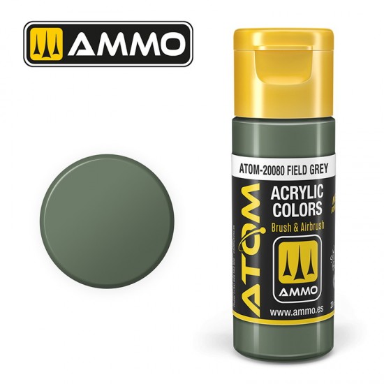 Acrylic Paint - ATOM Colour #Field Grey (20ml jar)