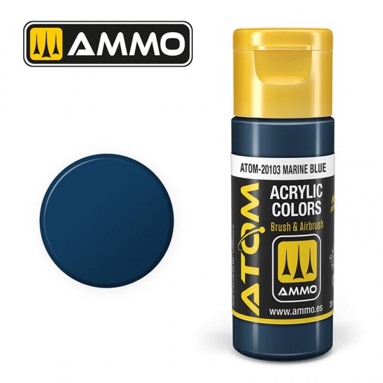 Acrylic Paint - ATOM Colour #Marine Blue (20ml jar)