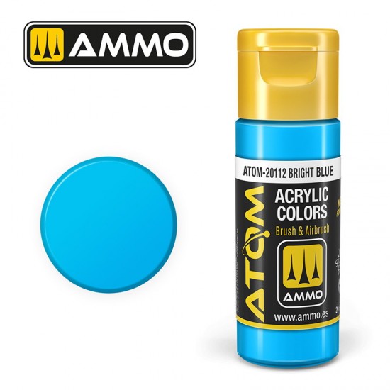 Acrylic Paint - ATOM Colour #Bright Blue (20ml jar)