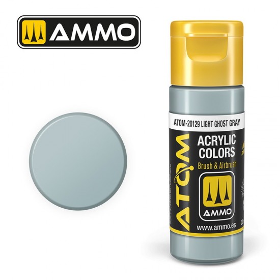 Acrylic Paint - ATOM Colour #Light Ghost Gray (20ml jar)