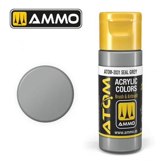 Acrylic Paint - ATOM Colour #Seal Grey (20ml jar)