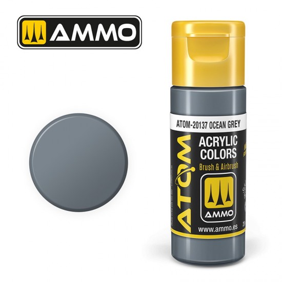 Acrylic Paint - ATOM Colour #Ocean Grey (20ml jar)