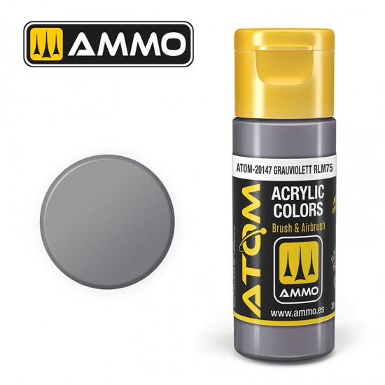 Acrylic Paint - ATOM Colour #Grauviolett RLM75 (20ml jar)