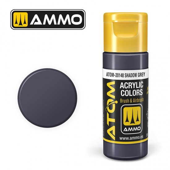 Acrylic Paint - ATOM Colour #Shadow Grey (20ml jar)