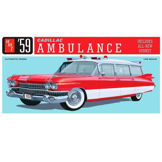 1/25 1959 Cadillac Ambulance with Gurney