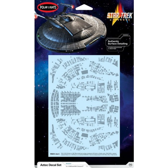 1/1000 Star Trek NX-01 - USS Enterprise Aztec Decals