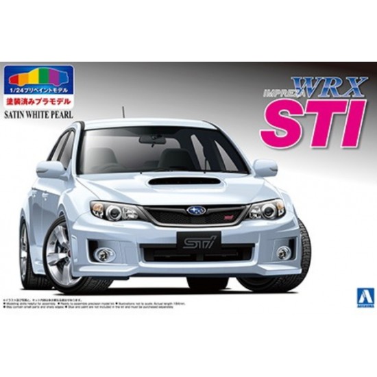 1/24 Subaru GRB Impreza WRX STI 5-Door 2010 (Satin White/Pearl)