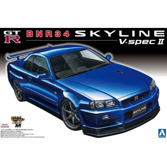 1/24 Nissan BNR34 Skyline GT-R V-Spec II