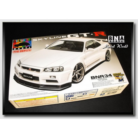 1/24 Nissan R34 BNR34 Skyline GTR (White) 