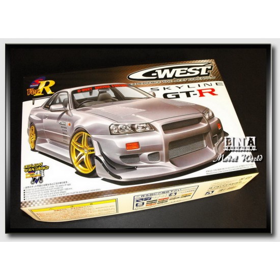 1/24 Nissan Skyline C-West R34 BNR34 GTR 