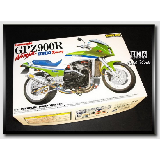 1/12 Kawasaki GPZ900R Ninja Tsukigi Version Naked Bike 