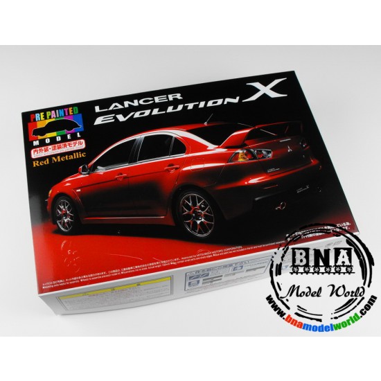 1/24 Mitsubishi Lancer Evolution X Red Metallic (pre-painted)