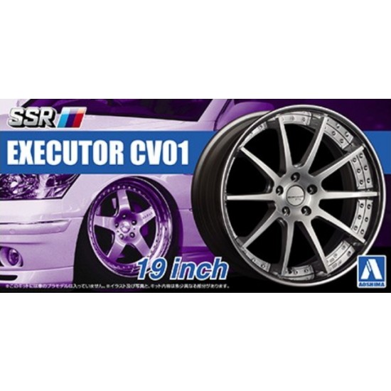 1/24 19inch SSR Executor CV01 Wheels and Tyres Set 