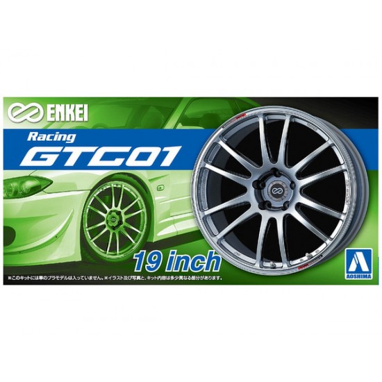 1/24 19inch Enkei Racing GTC01 Wheels and Tyres Set 