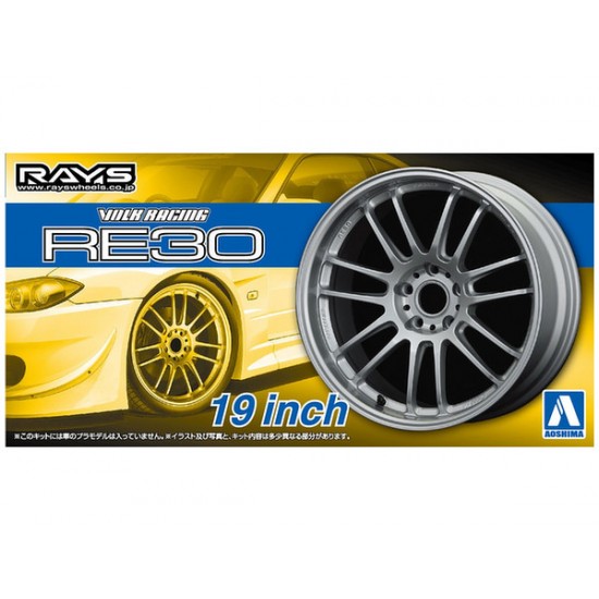 1/24 19inch Volk Racing RE30 Wheels and Tyres Set 