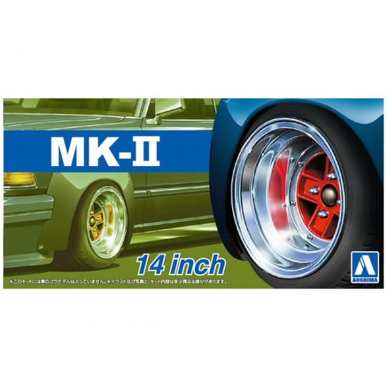 1/24 14inch Mark II Wheels and Tyres Set 