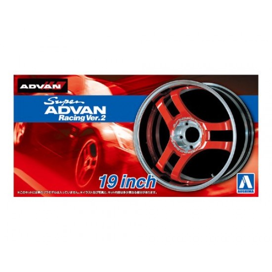 1/24 19inch Super Advan Racing Ver.2 Wheels & Tyres Set