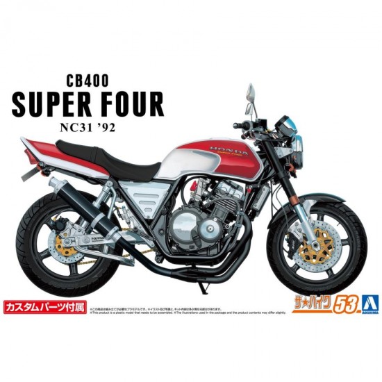 1/12 Honda NC31 CB400 Super Four 92 with Custom Parts