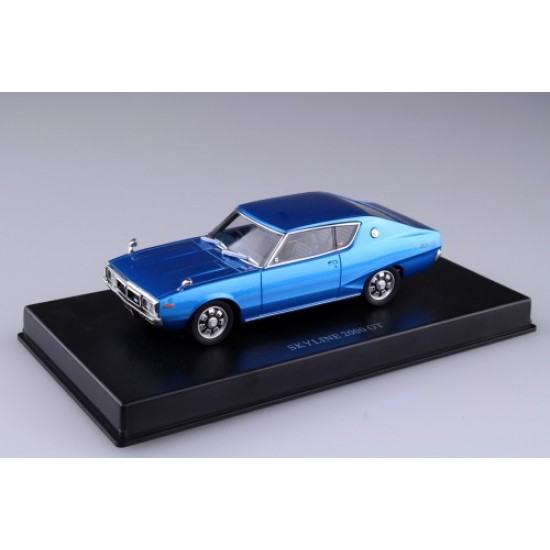 Diecast - 1/43 KGC110 Ken and Mary Skyline HT 2000GT (Blue Metallic)